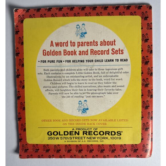 Vtg 1952 Read and Hear A Little Golden Story Book & Record Seven Little Postmen - Picture 2 of 4